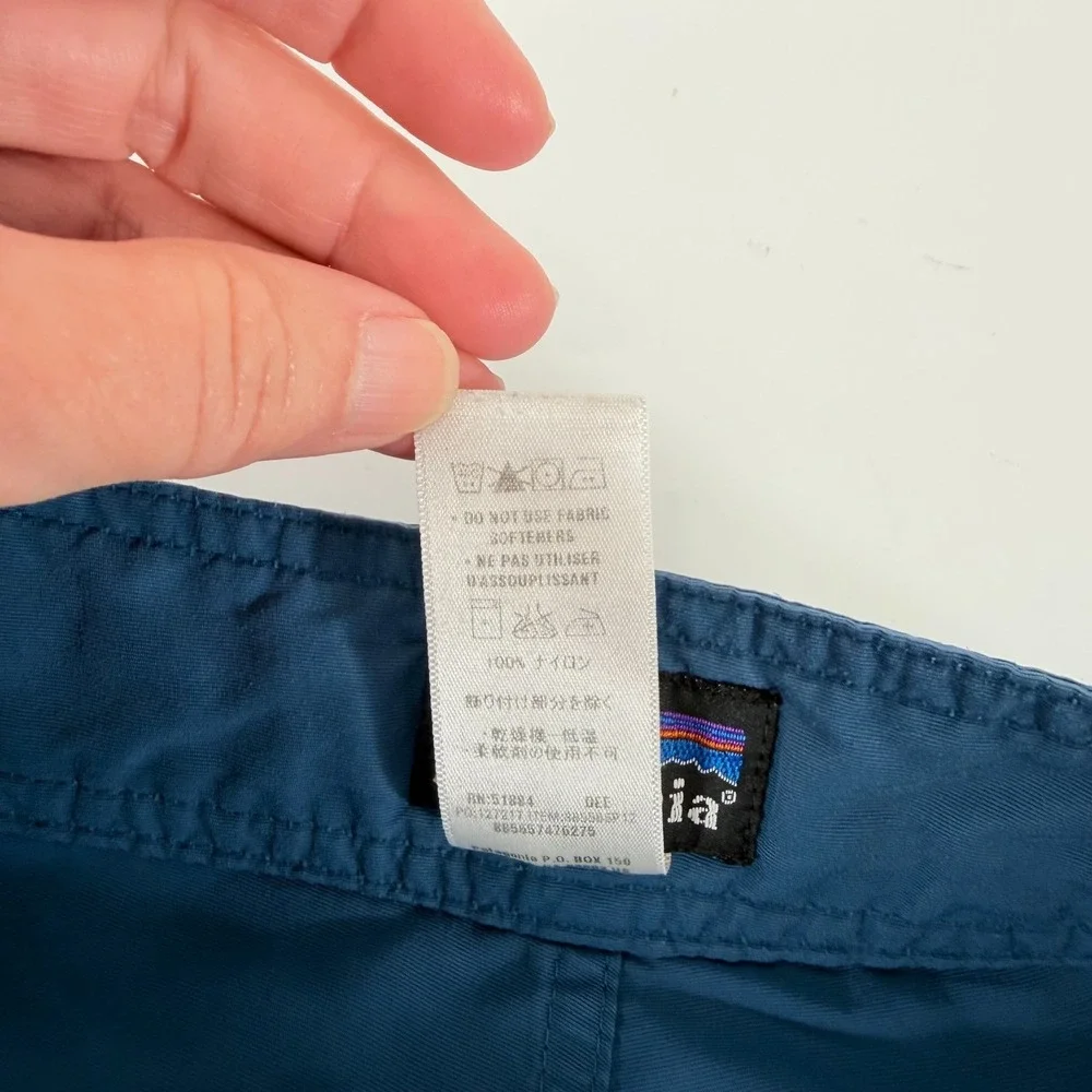Patagonia Mens Gorpcore Wavefarer Slate Blue Board Swim Surf Shorts Size 33